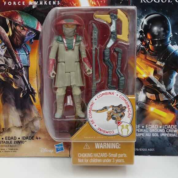 Star Wars Action Figure Lot Jyn Erso Constable Zuvio Imperial Ground Crew NEW - Picture 2 of 4